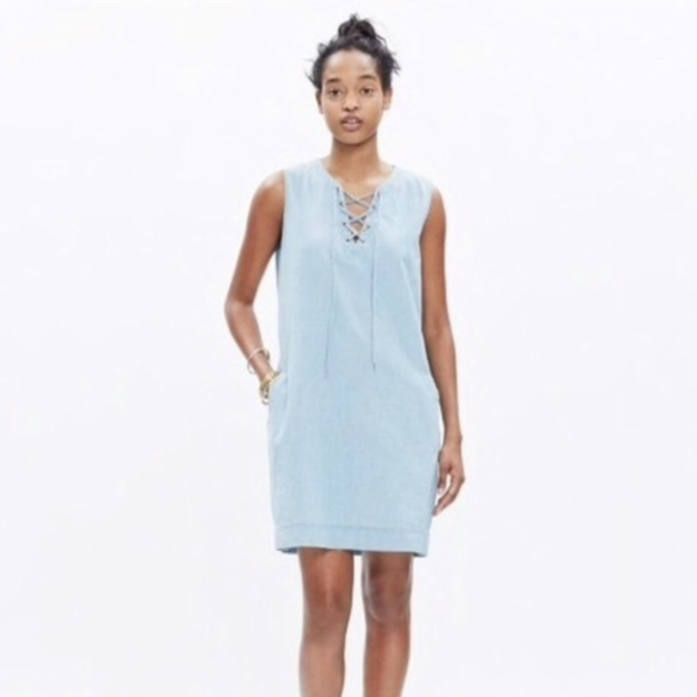 Madewell Chambray Shift Dress